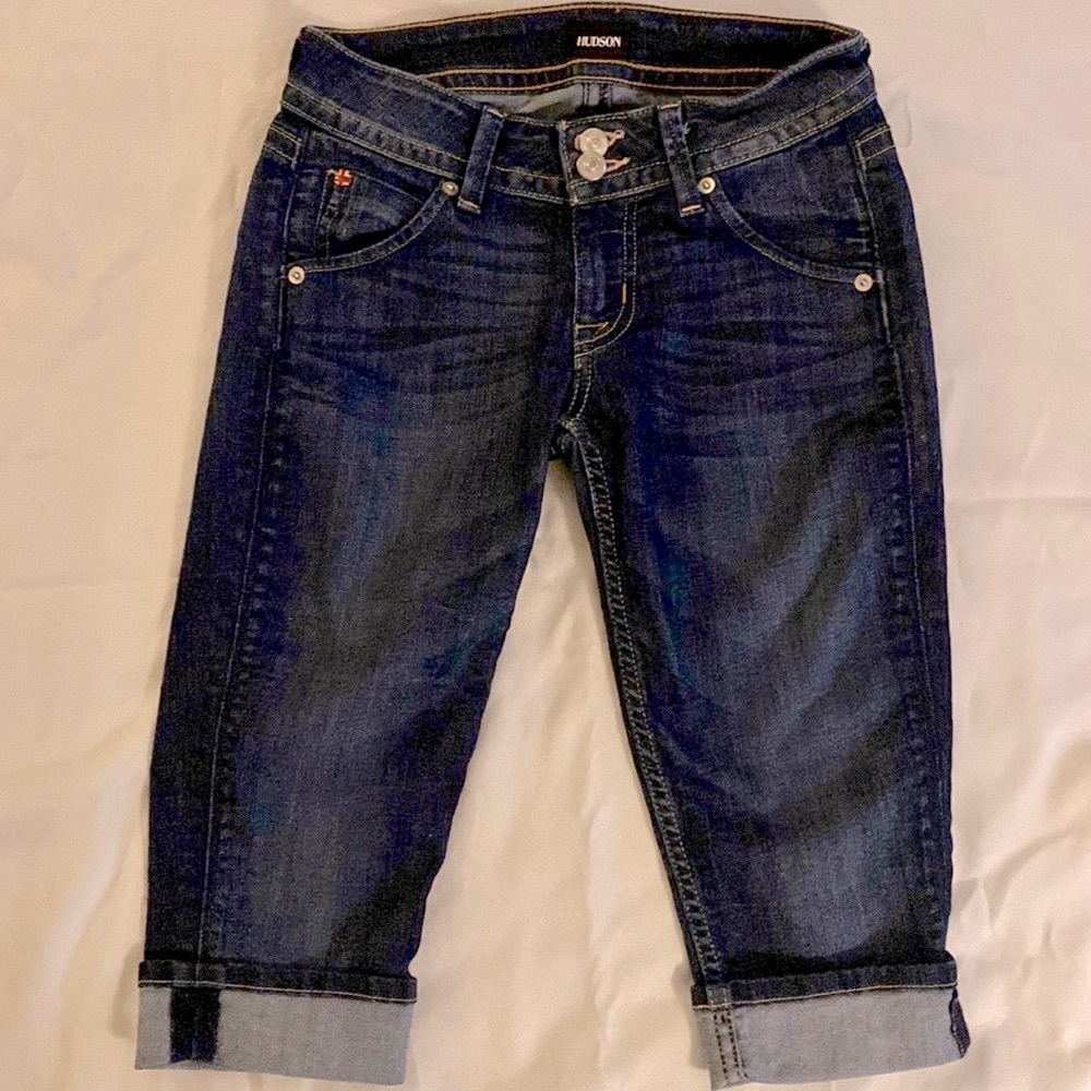 Hudson Malibu Cap Cuffed Bermuda Shorts Size 24
